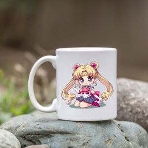 Sailor Moon Usagi Ceramic White Coffee Mug